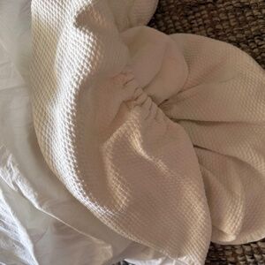 Garnet Hill Queen Box Spring Cover White